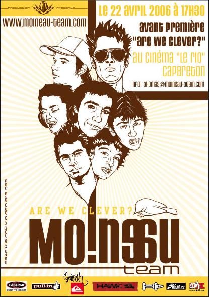 Affiche de l’avant-première d’Are We Clever?, 22 avril 2006, cinéma Le Rio, Capbreton.